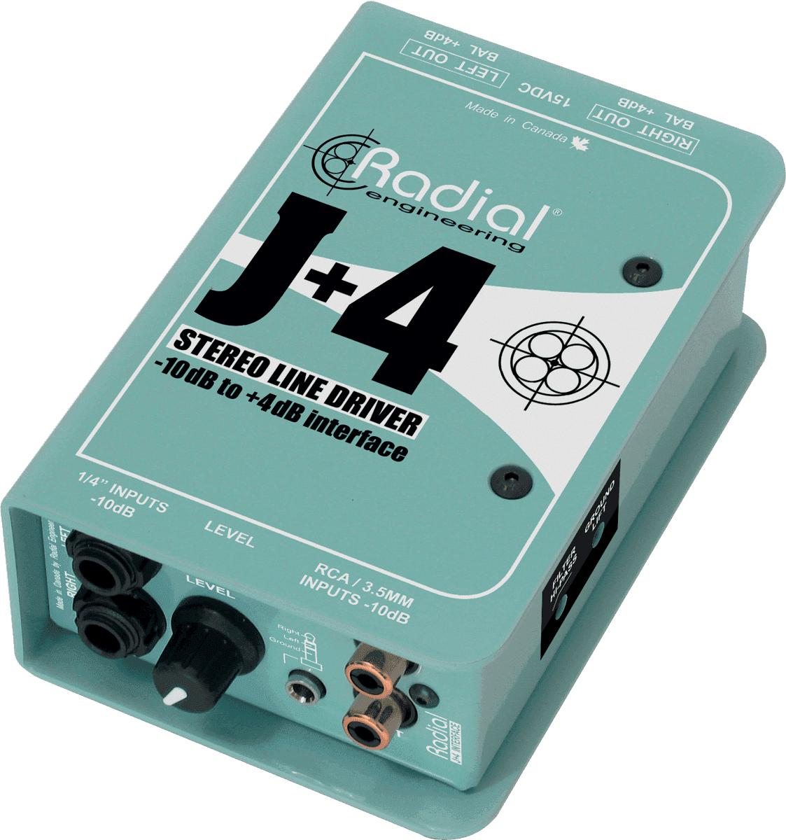 J+4 Actieve stereoconverter