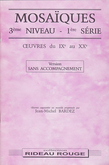 Rideau Rouge Bardez JEAN-michel - Mosaiques 3eme Niveau 1ere Serie