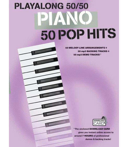 PLAYALONG 50/50 PIANO POP HITS - PIANO SOLO