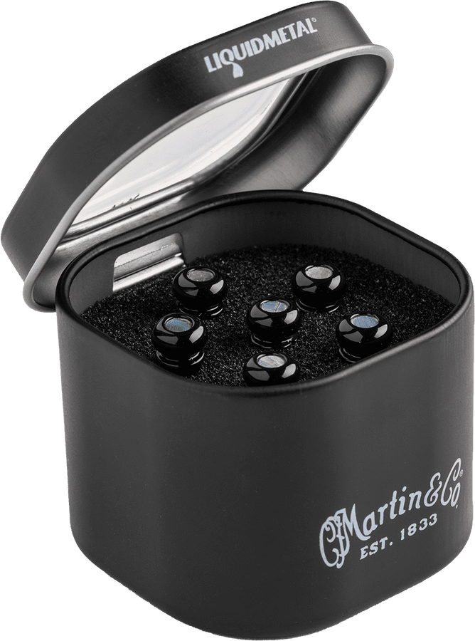 LIQUID METAL BRIDGE PINS BLACK PAUA