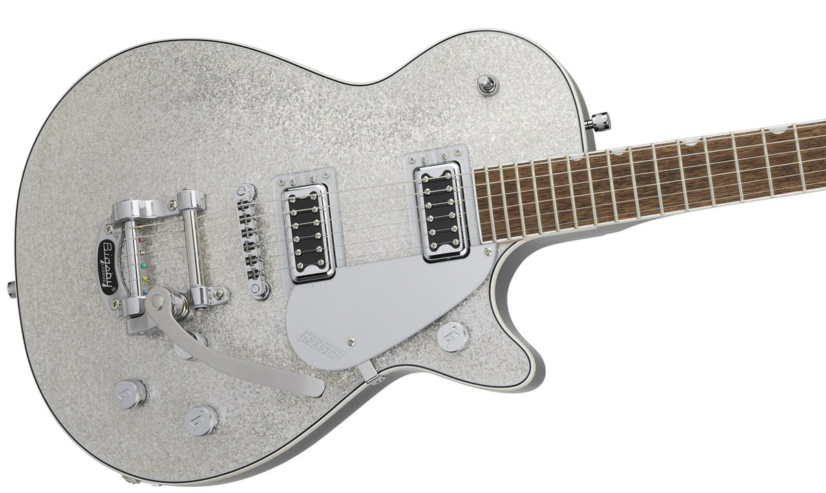 G5230T Electromatic Sparkle Jet Ft Single-Cut met Bigsby Lrl Zilver Sparkle