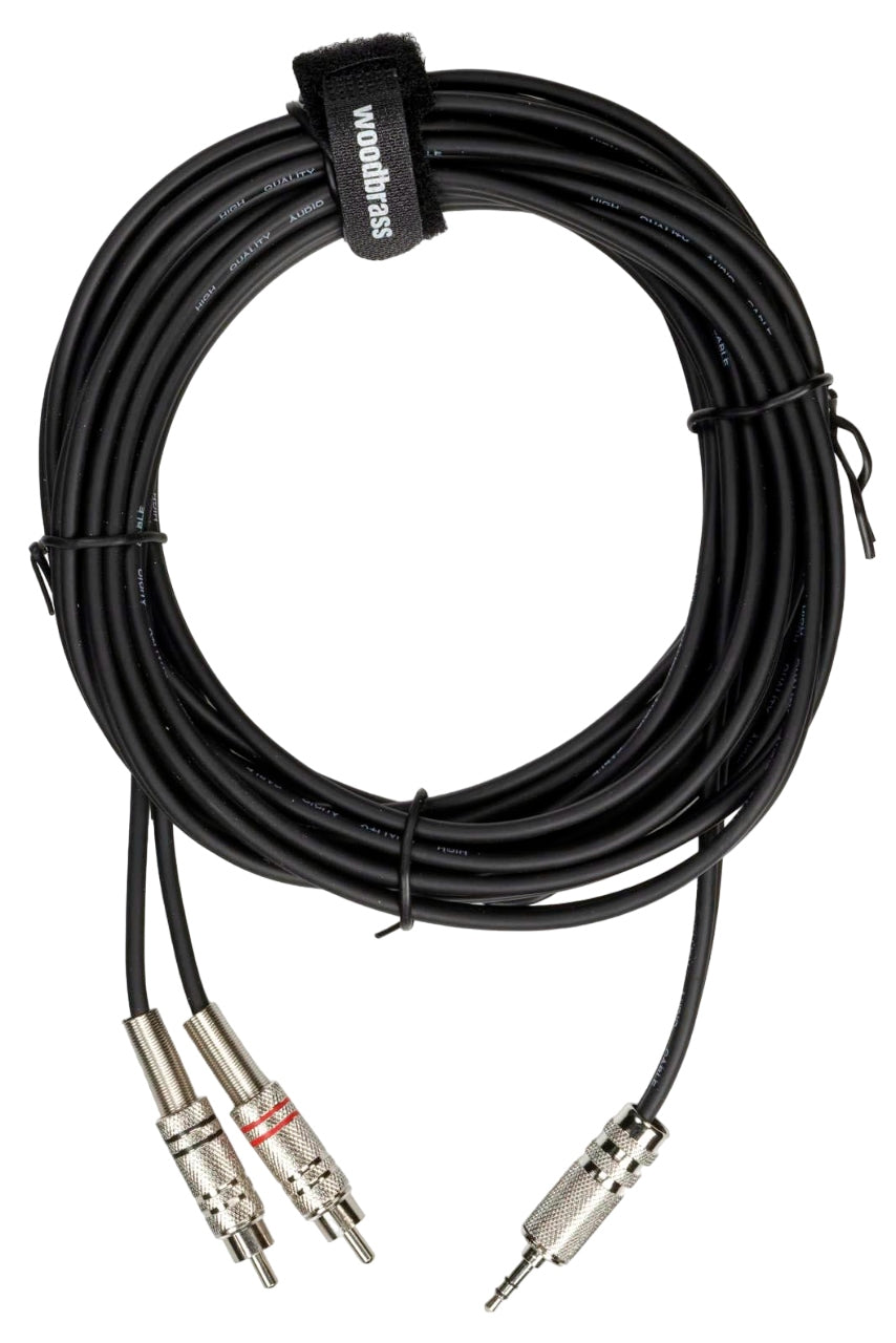 Stereo Mini Jack / 2 RCA Mannelijk - 6 m - AC22
