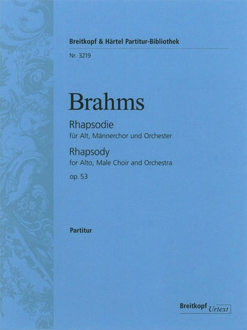 Brahms Johannes - Rhapsodie Op. 53 - Alto Voice Choir Orchestra