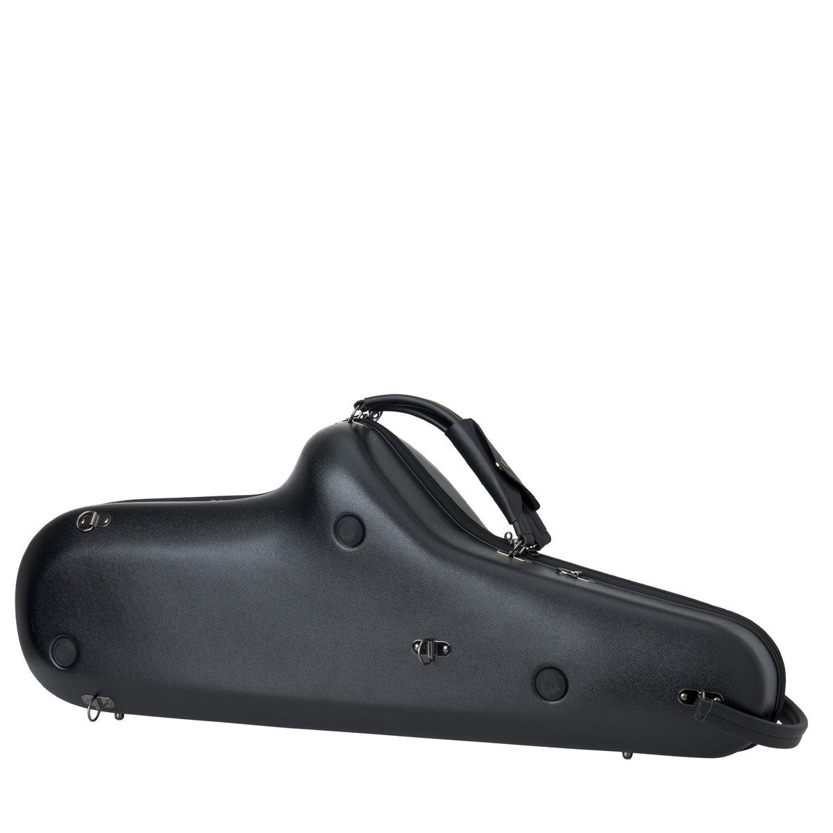 Zwarte Micro Zip Etui - Tenorsaxofoon