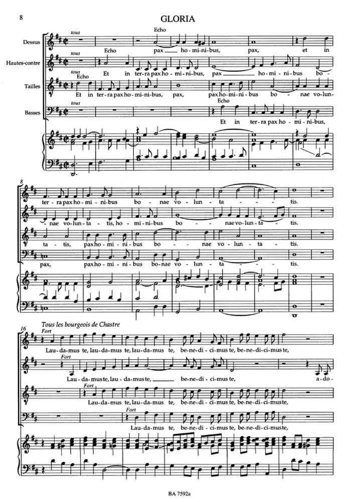 Chentier M.A. - Messe De Minuit - Choeur Mixte Piano