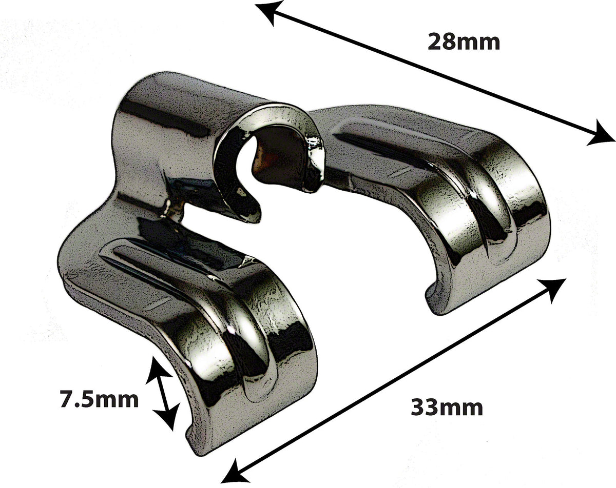 DC16BK - 7.5MM SNARE DRUM / BASS DRUM CLAW HOOK - BLACK (X1)