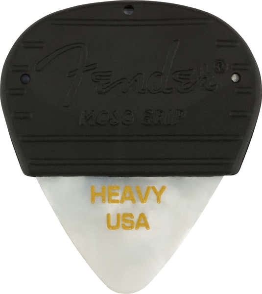 Mojo Grip Celluloid zware plectrums 3-pack White Moto