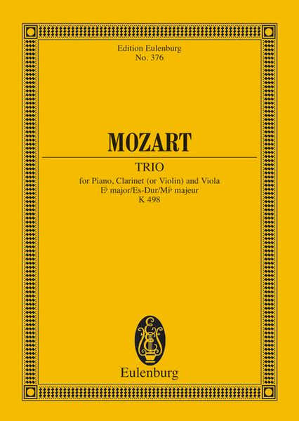 Moz W.A. - Trio Eb Major Kv 498 - Piano Clarinet And Viola