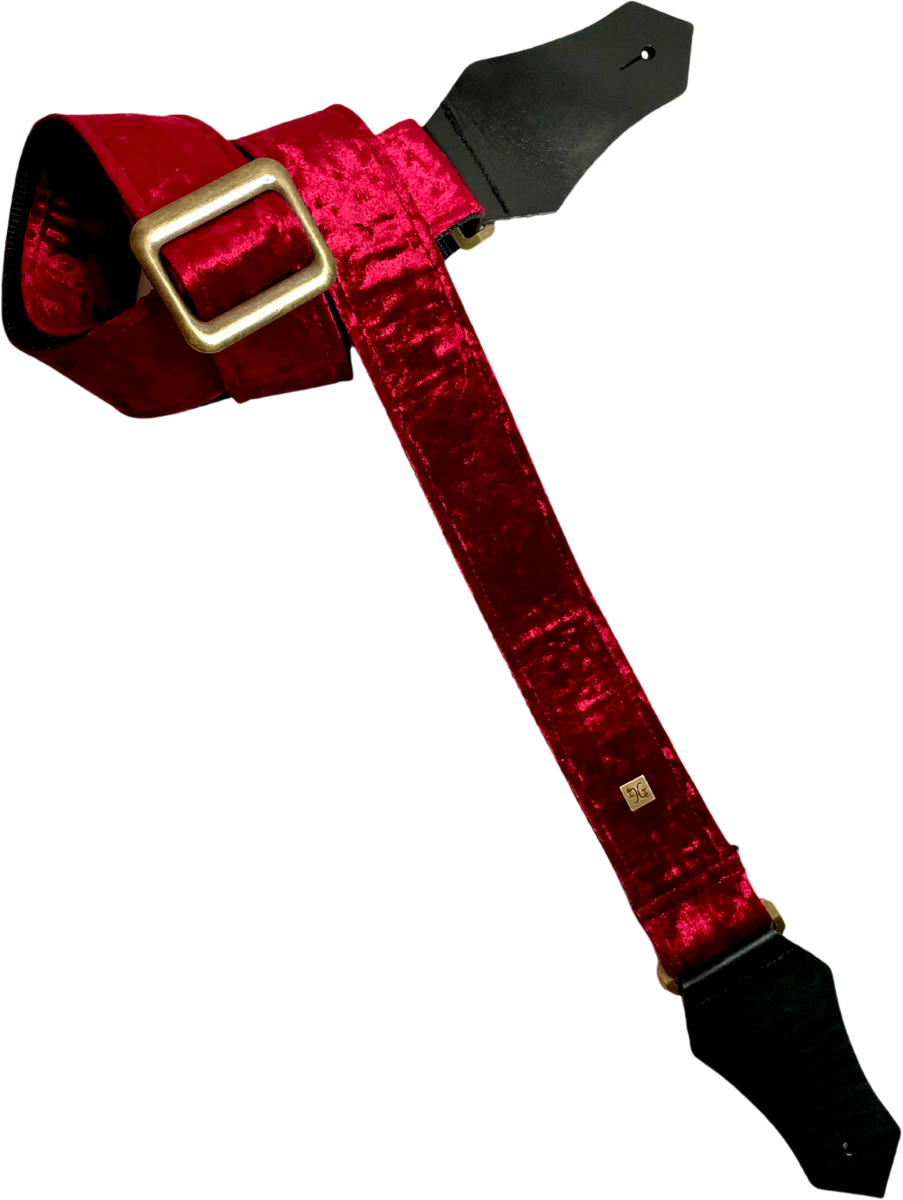Crushed Velvet bordeauxrood