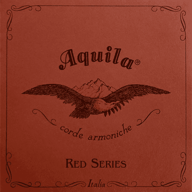 Reds Set Napolitaanse Mandoline,AA,DD,GG G Omwonden Rood