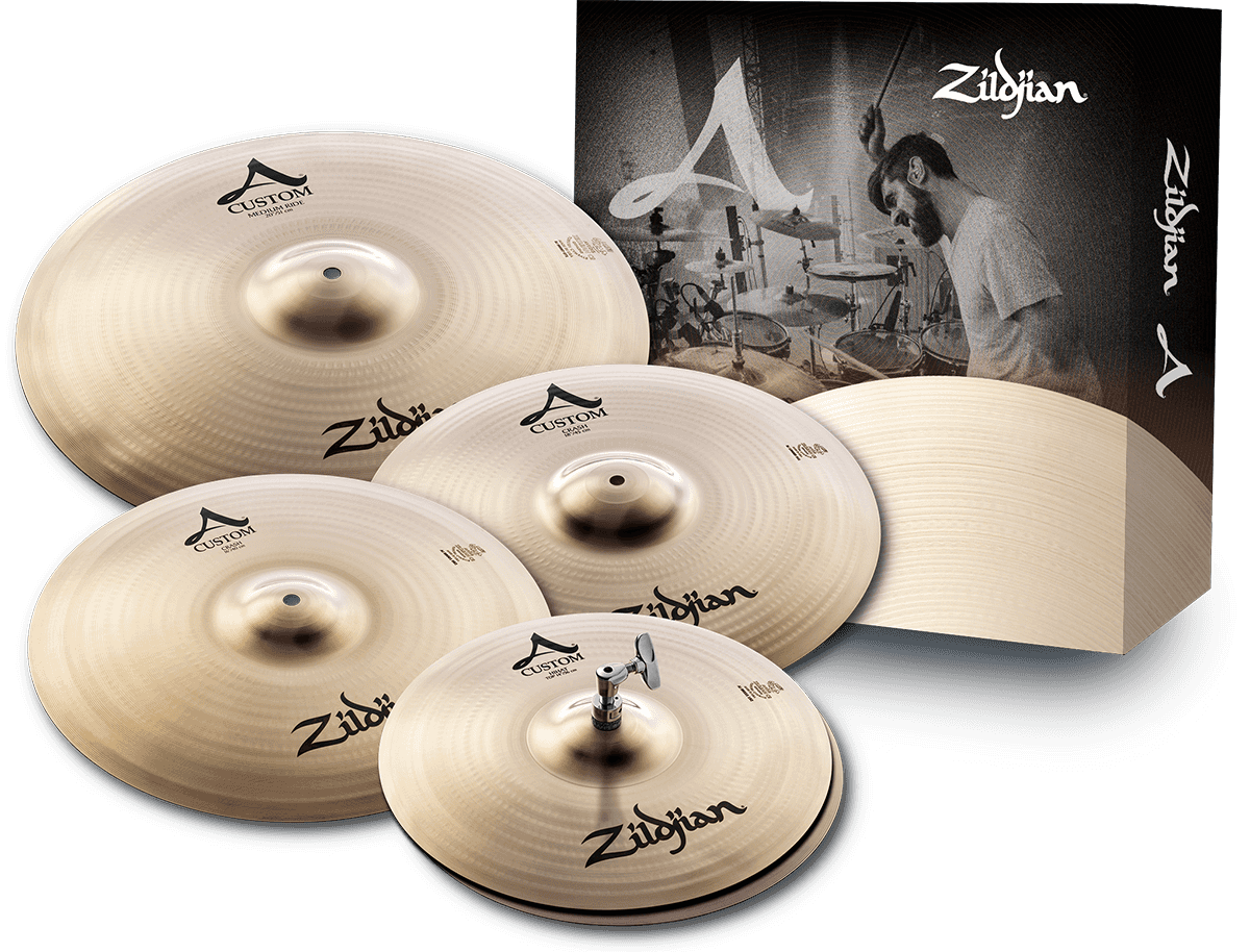 Zildjian A2C4P-I7 - SET PACK A CUSTOM 14"/16"/20" + CRASH 18"