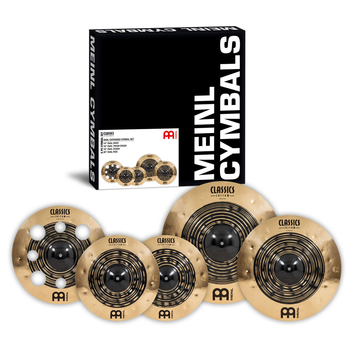 Meinl CLASSICS CUSTOM DUAL 1416TC1820 CYMBAL PACK - CCDU4680
