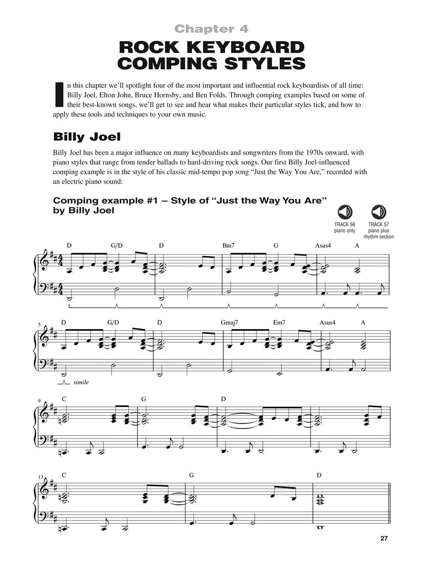 Hal Leonard Keyboard Style Beginning Rock Keyboard + Audio En Ligne