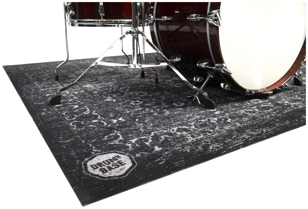 RWP185-BLK - Pro X-Heavy 7kg Road Worn Black Persian Drummat - 1.85 x 1.60m