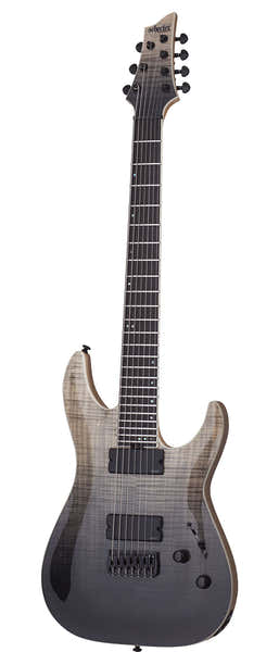 Schecter C-7 Sls Elite Zwarte verloopafwerking