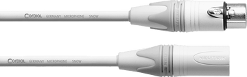 Microfoonkabel XLR 5 M Wit