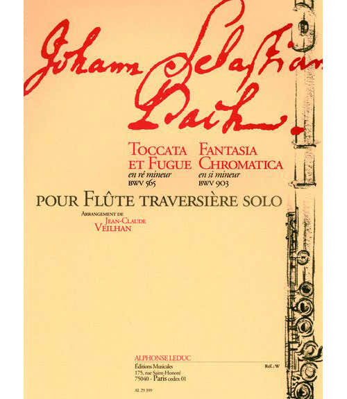Leduc BACH J.S. TOCCATA ET FUGUE EN Ré M BWV 565 FANTASIA CHROMATICA EN SI M BWV 903