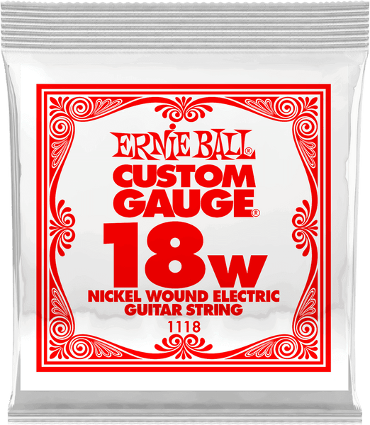 Ernie Ball .018 NICKEL WOUND ELECTRIC GUITAR STRINGS