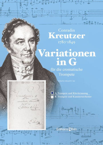 Kreutzer Conradin - Variationen in G - Trompette & Piano