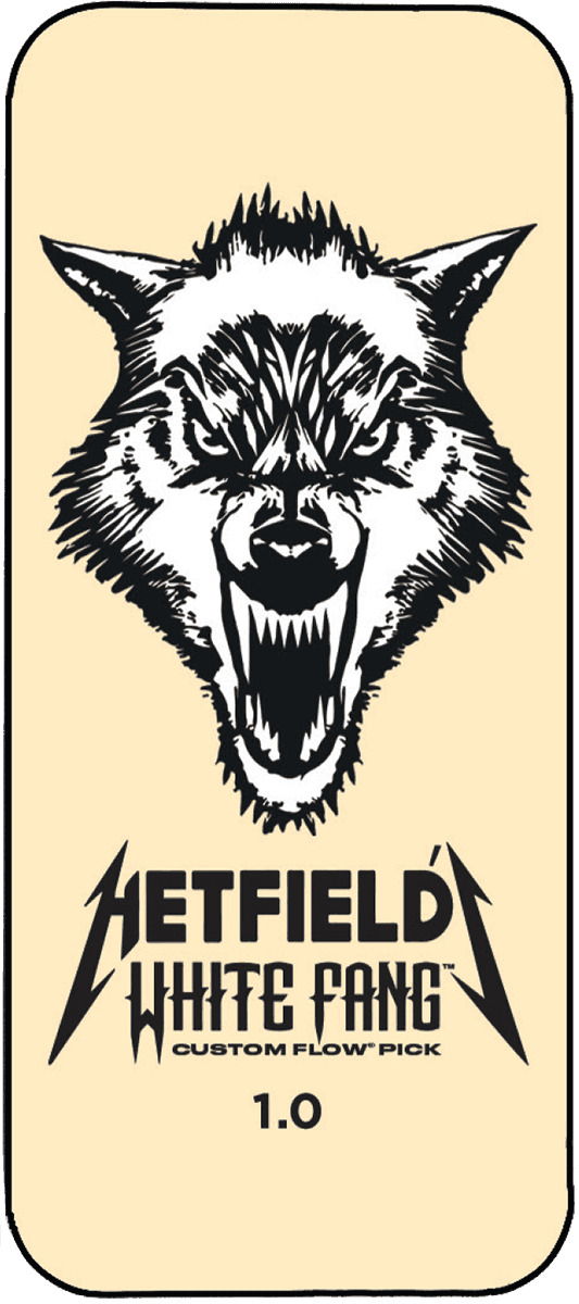 Dunlop 6 x 1,00mm Hetfield's White Fang Blik