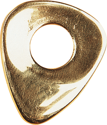 GOLD PLATED PICK WITH HOLE