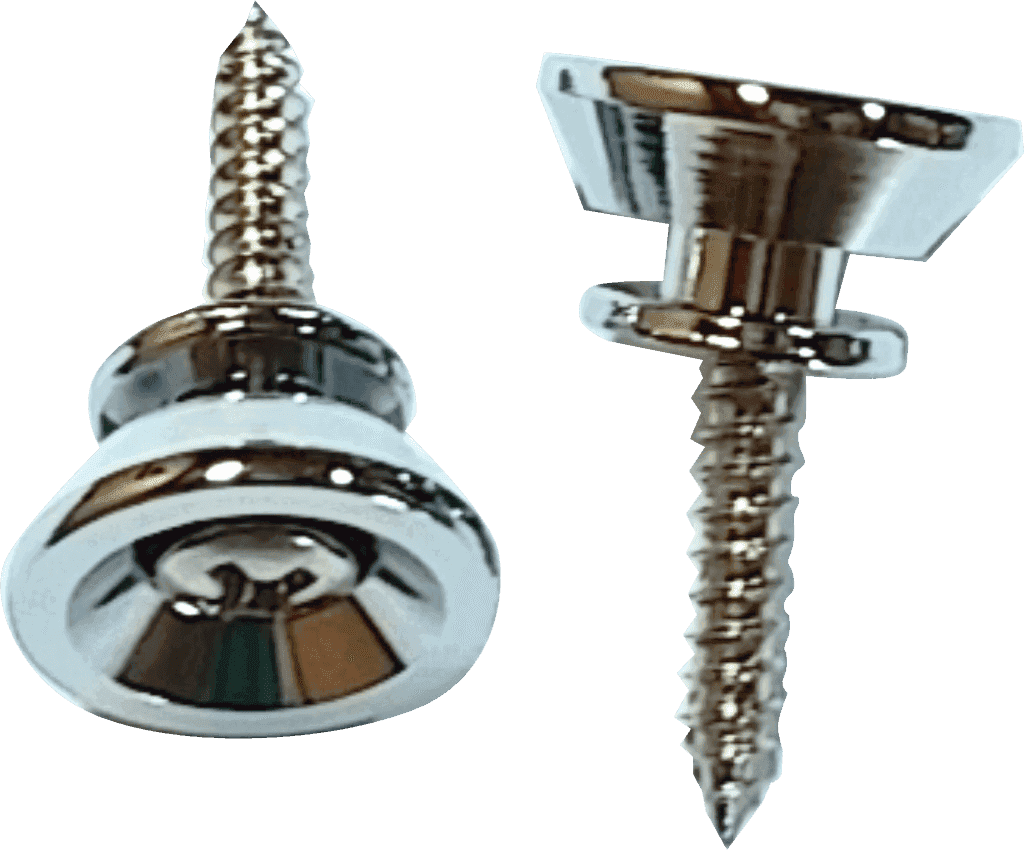 STAYPIECES BELT CLIPS TYPE LP BY 2 WITH SCREWS CHROME