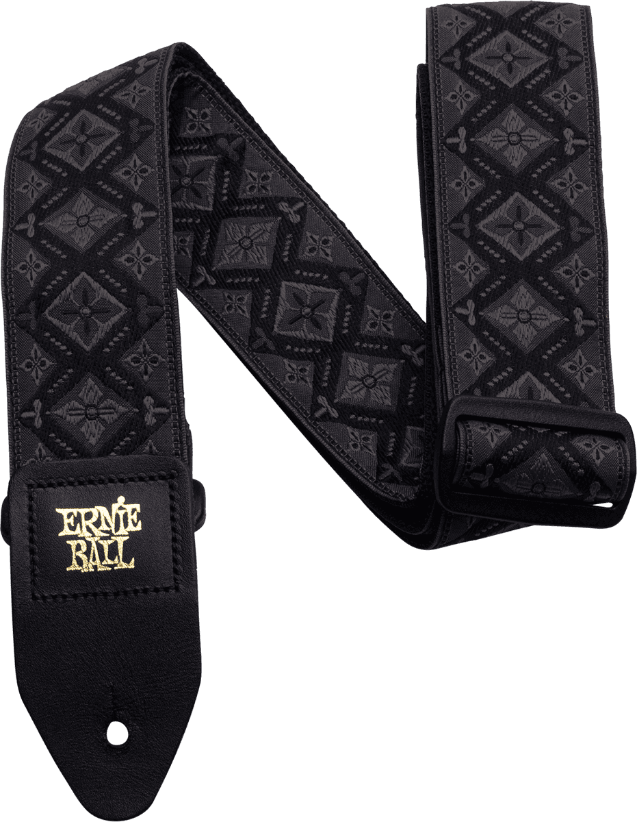 Ernie Ball REGAL BLACK JACQUARD GUITAR STRAP