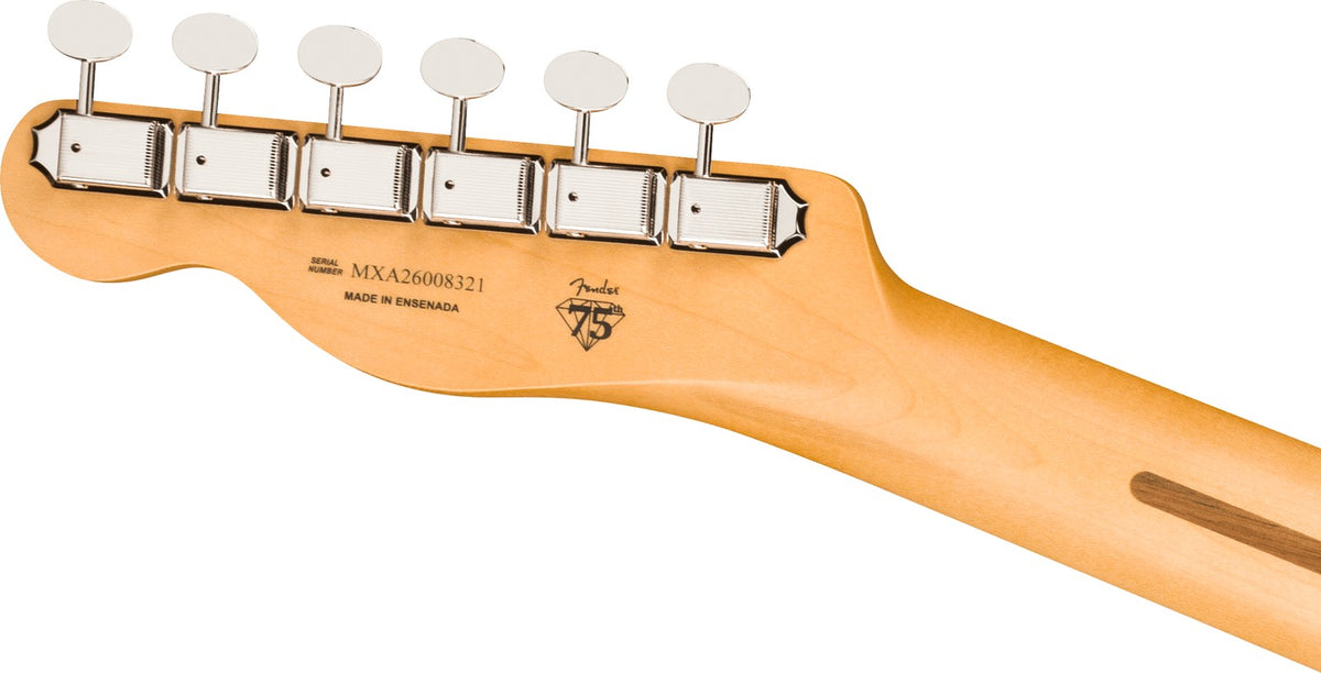 Telecaster 75 Jaar Player II, Palissander toets. Daphneblauw