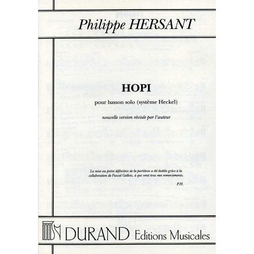 Durand HERSANT - HOPI - BASSON