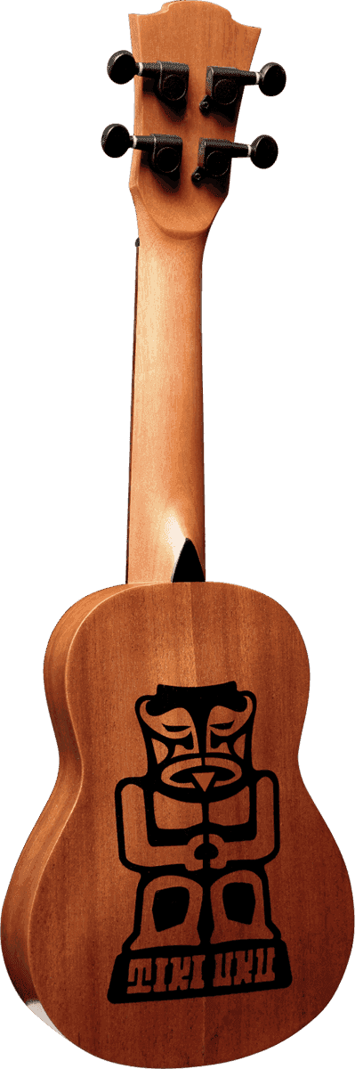 Tiki Baby Tku150Se Baby-Sopraan-Ukulele Dunne Gewelfde Achterkant Elektrisch