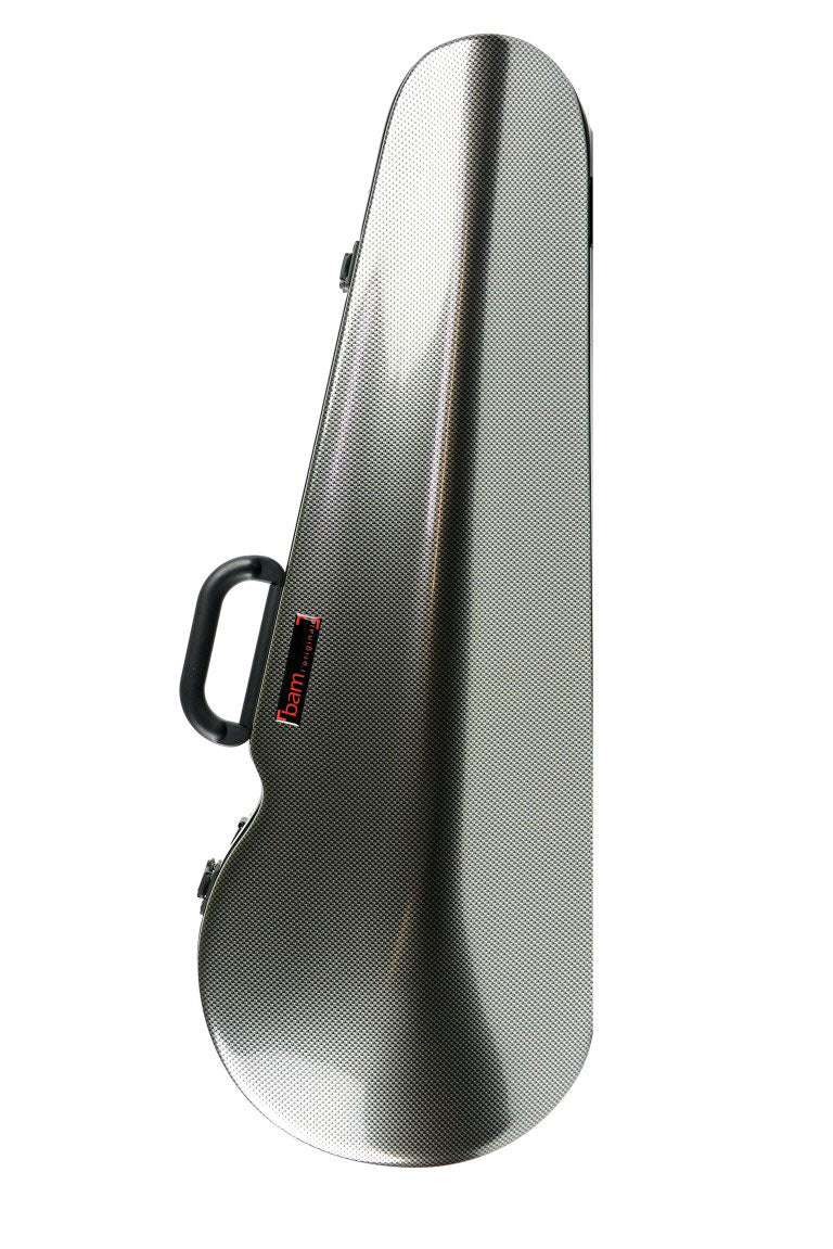 BAM Hightech-altvioolkoffer - Zilver Carbon