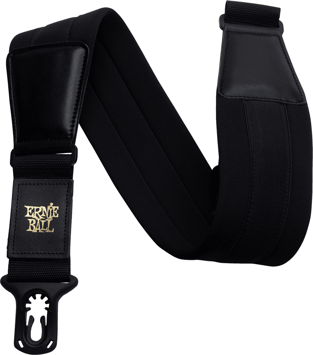 Ernie Ball WIDE BLACK POLYLOCK NEOPRENE STRAP