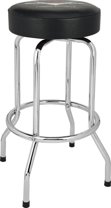 Barkruk met Chevron-logo Zwart-chroom 30"