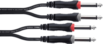 Dubbele Mono-Jack-Audiokabel 6 M