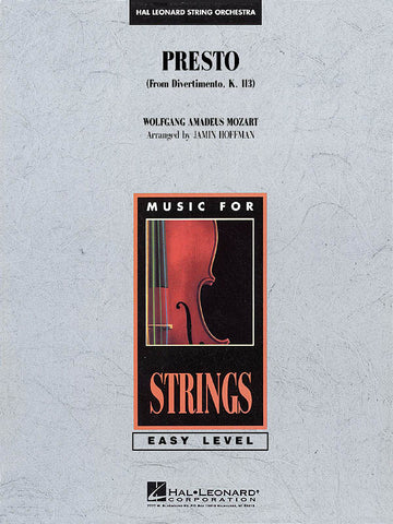 Presto (from Divertimento K.113)