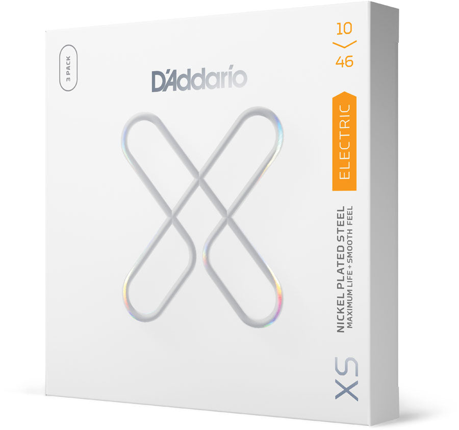 D'ADDARIO XSE1046-3P 10-46 normaal licht XS met nikkel gecoat 3-pack