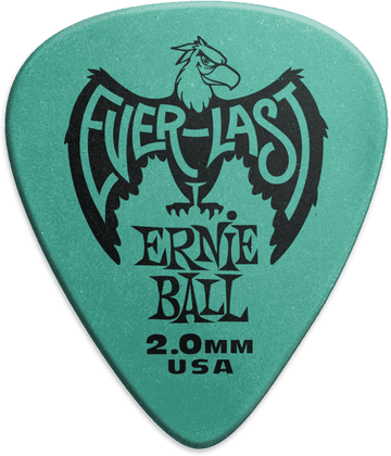 Plectrums Everlast Zakje van 12 IJsblauw 2mm