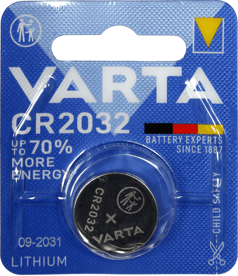 CR2032 LITHIUM BATTERY (BLISTER PACK OF 1)