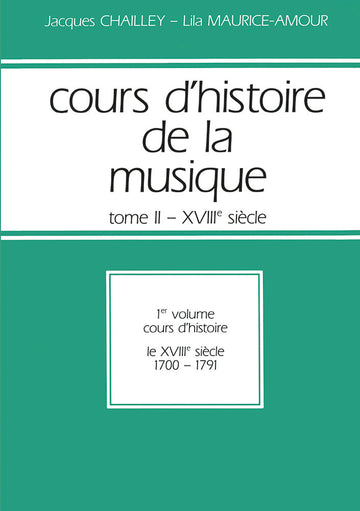 Cours d'histoire de la musique : Tome 2 vol. 1