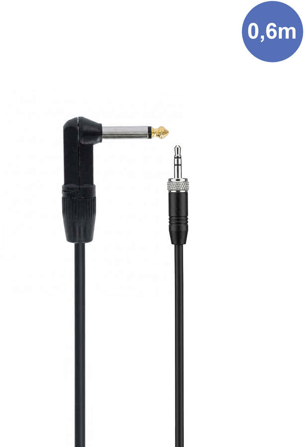 AUDIOCAB 456 Haakse Jack naar Mini Jack stereo (Sennheiser) 6cm