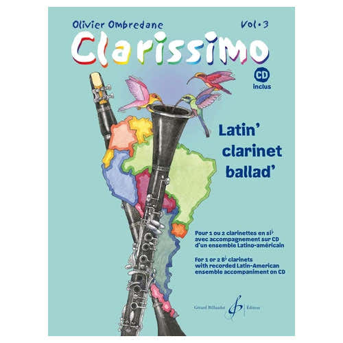 Ombredane Olivier - Clarissimo Vol.3 + CD - Clarinette