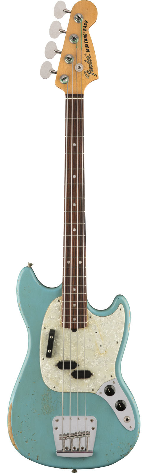 Mustang Bass Signature Jmj RW Vervaagd Daphne Blauw
