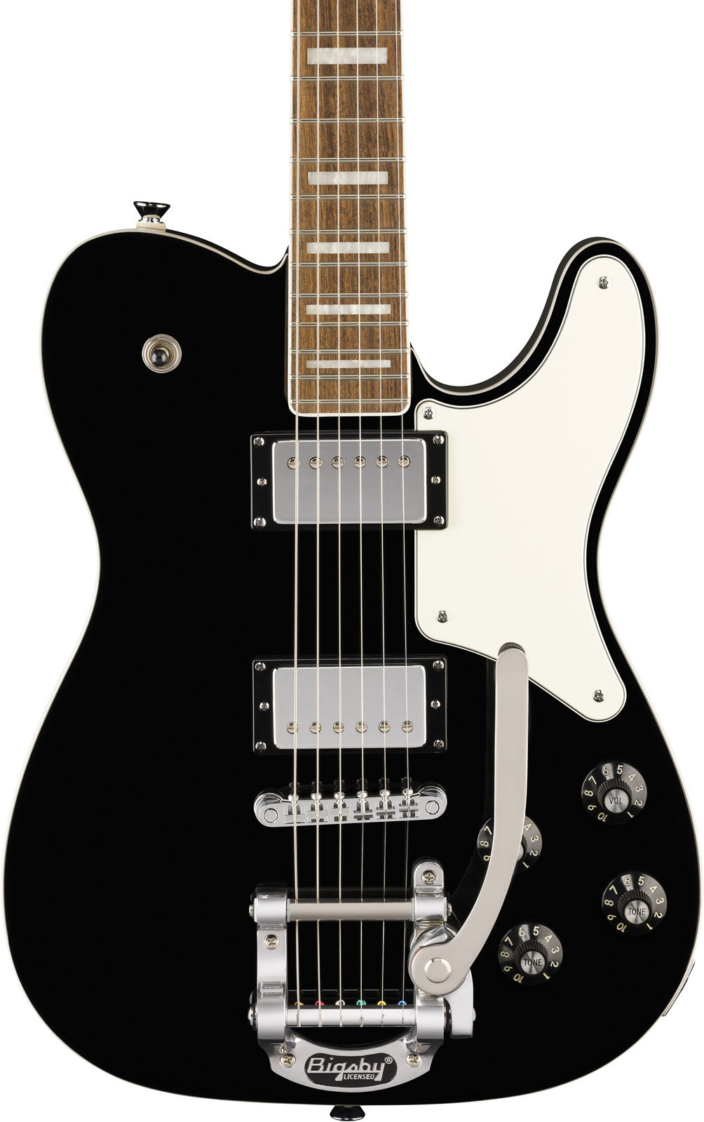 Telecaster Paranormal Troublemaker Deluxe Bigsby, LRL Zwart