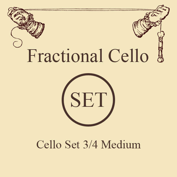 3/4 STRINGS FOR CELLOS SHORT SCALE SET