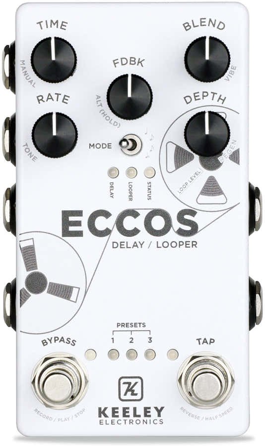 PEDAL KEELEY ECCOS DELAY LOOPER STEREO