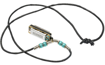 Mini Harp Ketting Turquoise - 4 Gaten