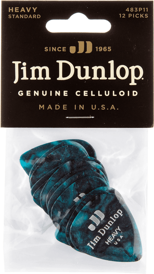 12 x Dun echt celluloid Turquoise