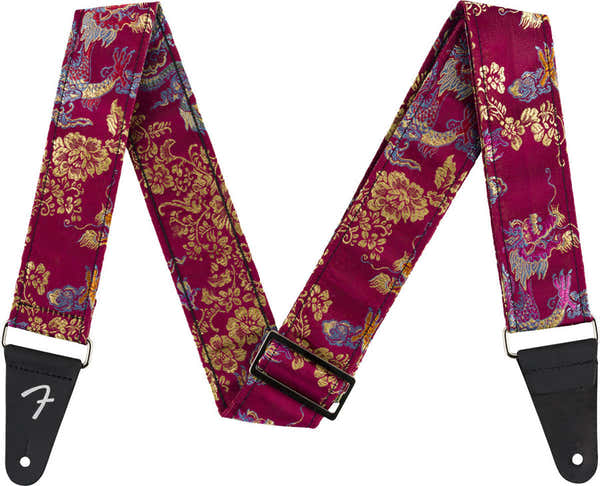 Satin Dragon Riem Wijnrood