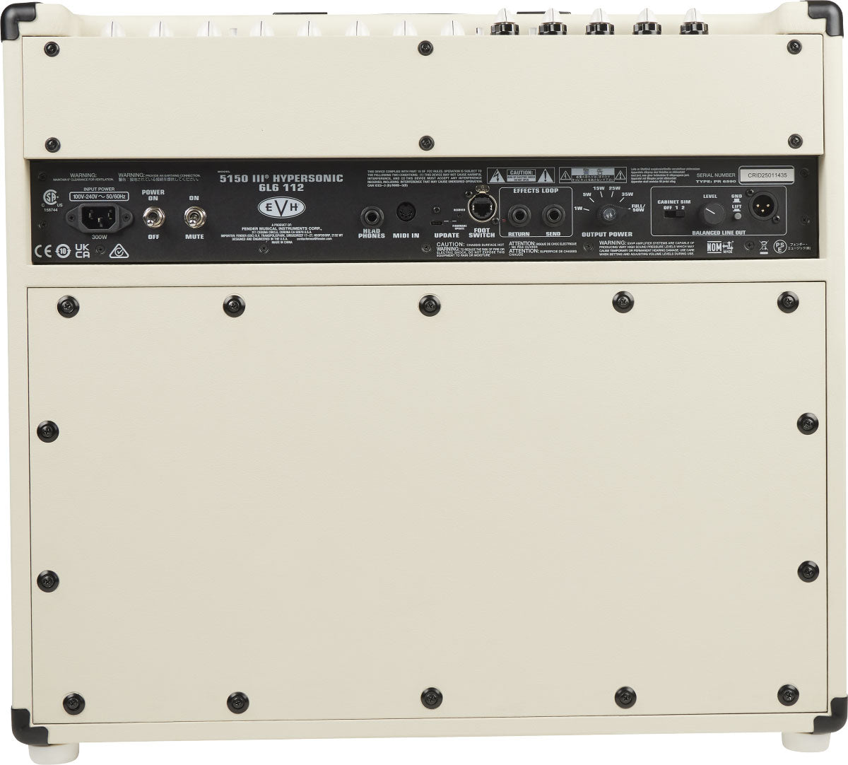 5150III Hypersonic 6L6 1x12 - Wit
