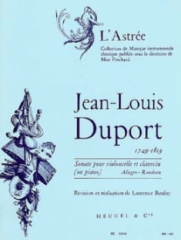 Duport Jean-Louis - Sonate en Ut pour Violoncelle & Piano